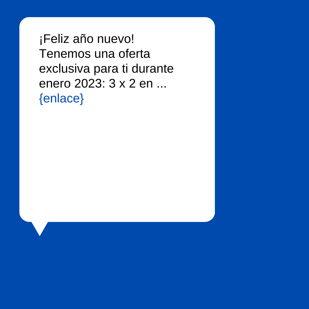 Ejemplo SMS marketing 3